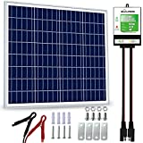 SOLPERK 50W Solar Panel，12V Solar Panel Charger Kit+8A Controller，Suitable for Automotive, Motorcycle, Boat, ATV, Marine, RV, Trailer, Powersports, Snowmobile etc. Various 12V Batteries.