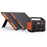 Jackery Solar Generator 1000, Explorer 1000 and 2X SolarSaga 100X with 3x110V/1000W AC Outlets, Solar Mobile Lithium Battery Pack for Outdoor RV/Van Camping, Emergency…