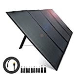 AIPER Foldable Solar Panel 100W with Voltmeter for RV Camping, Portable Solar Panel with 18V DC Output & USB Ports Zipper Pouch Kickstands Parallel Cable for Jackery/Rockpals/Other Power Station