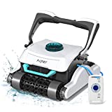 Aiper Automatic Robotic Pool Cleaner, Robotic Pool Vacuum, Smart Remote Control, Triple-axis Motor, Multi-Layer Filtration Three Different Densities for Inground Pools Up to 60ft-Orca2000