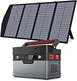 ALLPOWERS 500W Power Station with Solar Panel Included, 606Wh Solar Generator with Portable Solar Panel 18V 140W for Camping 12V Battery Laptop Phone RV Christmas Lights