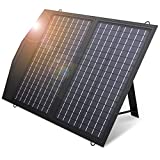 ALLPOWERS 60W Foldable Solar Panel Charger with 18V DC Outlet for Jackery/Rockpals/Flashfish Power Station, Monocrystalline Portable Solar Panel with USB & Parallel Port for Laptops Phones 12V Battery