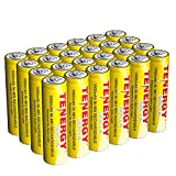Tenergy Solla Rechargeable NiMH AA Battery, 1000mAh Solar Batteries for Solar Garden Lights, Anti-Leak, Outdoor Durability, 5+ Years Performance, 24 PCS, UL Certified