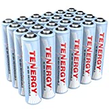 Tenergy AAA Rechargeable Battery, High Capacity 1000mAh NiMH AAA Battery, 1.2V Triple A Batteries 24-Pack