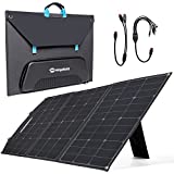 NinjaBatt 120W Foldable Portable Solar Panel for Power Stations, Support Parallel Connection, Compatible with Jackery Explorer, Goazl Zero Yeti, Power Backup for Camping (USB,Type C & DC Outputs)