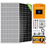 ECO-WORTHY 19KWH 4.8KW 48V Solar Power Complete Kit for Home Shed: 24pcs 195W Solar Panel + 1pc 5000W 48V All-in-one Solar Charge Inverter + 6pcs 48V 50AH Lithium Battery + 1pc 4 String Combiner Box