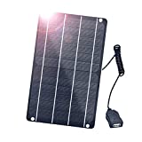 FlexEnergy 6W USB Mini Solar Panel,5V High-Performance Monocrystalline Module Waterproof Solar Charger with Solar Cell,Suitable for Bicycles,Mobile Phones,Power Bank,Camping Lights,etc.