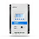 EPEVER Latest MPPT 20A Solar Charge Controller, 12V/24V TRIRON 2210N Intelligent Modular-Designed Regulator with Software Moblie APP - Updated Version of Tracer A/an Series