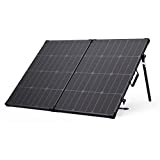 BigBlue 100W Solar Panels, Portable Solar Panel with Carry Suitcase and Aluminum Kickstands, 18V Waterproof Tempered Glass Solar Charger with 5.2ft Anderson Connector for RV Battery and Generators