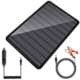 10Watt 12Volt Portable Solar Battery Charger & Maintainer - Solar Panel-Built - in Intelligent Charge Controller-Solar Powered Charger for Automobile Car RV, etc