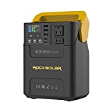 ROCKSOLAR Portable Power Station 100W Adventurer RS328 - 222Wh Backup Lithium Battery, Solar Generator Power Supply with AC/USB/12V DC Outlets for Camping, RV, Home, Outdoor, Emergency