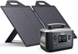 LiFePO4 Solar Generator 537.6Wh with Panels, BigBlue Cellpowa500 and Solarpowa100 ETFE Solar Panels(24V/4.16A), IP65 Waterproof, Fast Charge Cellpowa500 Power Station for Camping, Van, Hurricane