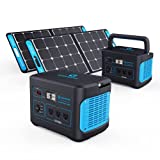Generark Solar Generator For Homes: Portable Power Station Backup Battery & Solar Panel Power Generator. 1000W-2000W at 110V. Up To 7 Days of Emergency Power Supply. (2x2 (For 2-3 People Family))