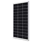 ExpertPower 100 Watt 12 Volt Monocrystalline Solar Panel, Compact Design 40.16 X 20.08 X 1.38 in, High Efficiency Module PV Power for Battery Charging Boat, Caravan, RV, Off Grid Applications