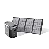 EF ECOFLOW Delta Max (2000) Solar Generator 2016Wh with 160W Solar Panel, 6 X 2400W (5000W Surge) AC Outlets, Portable Power Station for Home Backup Outdoors Camping RV Emergency
