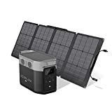 EF ECOFLOW Delta Max (1600) Solar Generator 1612Wh with 110W Solar Panel, 6 X 2000W (5000W Surge) AC Outlets, Portable Power Station for Home Backup Outdoors Camping RV Emergency