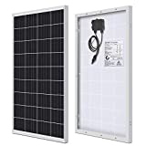 WEIZE 100 Watt 12 Volt Solar Panel, High Efficiency Monocrystalline PV Module for Home, Camping, Boat, Caravan, RV and Other Off Grid Applications