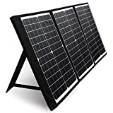 PAXCESS 60W 18V Portable Solar Panel, Off Grid Foldable Solar Charger with USB QC 3.0&Type C Output, Compatible with Rockpals/Jackery/Flashfish Solar Generator Power Station for Camping