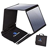 Paxcess Foldable 50W Solar Panel Charger for Suaoki Portable Generator / 8mm Goal Zero Yeti 100/150/400 Power Station/Paxcess Battery Pack/USB Devices, with 3 USB Ports