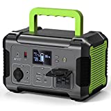 PAXCESS Portable Power Station 500W, 519Wh/140400mAh Solar Generator with MPPT, 12V Regulated Power Supply, 110V Pure Sine Wave AC Outlet, USB-C PD Input/Output, QC 3.0, CPAP Backup Lithium Battery