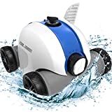 Cordless Robotic Pool Cleaner, Automatic Pool Robot Vacuum with 60-90 Mins Working Time, Rechargeable Battery, IPX8 Waterproof for Above/In-Ground Swimming Pools Up to 861 Sq Ft