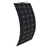XINPUGUANG Flexible Solar Panel 100w 12V Monocrystalline Solar Charger Off Grid for 12V Battery RV Trailer Van Caravan Boat Home (100W)
