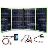XINPUGUANG Foldable Solar Panel 200W 12V Portable Solar Charger with 20A Charge Controller for Battery Power Station Camping Travel RV Van Outdoor
