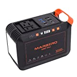 MARBERO 111Wh Portable Power Station 30000mAh Solar Generator(Solar Panel Not Included) Lithium Battery Supply 110V/80W AC, DC, USB QC3.0, USB C, LED Flashlight for CPAP House Office Camping Emergency