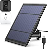 Hmount Solar Panel for Blink XT XT 2 Security Camera, Wall Mount Outdoor Weather Proof Solar Power Charging Panel for Blink XT XT 2 Home Security Camera System (CC)