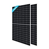 Renogy 2PCS Solar Panel Kit 450 Watts 12/24 Volts Monocrystalline High-Efficiency Module PV Power Charger Supplies for Rooftop Charging Station Farm Yacht and Other Off-Grid Applications, 450W