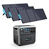 BLUETTI Solar Generator AC200P with 3 PV200 Solar Panels Included, 2000Wh Portable Power Station w/ 6 2000W AC Outlets, LiFePO4 Battery Pack Solar Powered Generator for Home Use, Trip, Power Outage