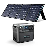 BLUETTI Solar Generator, AC200P Portable Power Station 2000Wh/2000W (Peak 4800W ) with SP350 350W Solar Panel Included, LiFePo4 Battery Pack for Outdoor Camping RV High-Power Appliances Off-grid Emergency