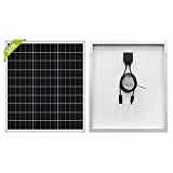 Newpowa 50W Solar Panel 50W(Watts )12V(Volts) Monocrystalline PV Module High-Efficiency Battery Maintainer Power for Battery Charging of Boat RV Camper SUV and Other Off-Grid Applications