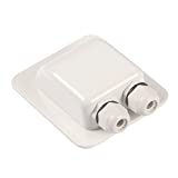 Waterproof ABS Double Cable Entry Gland for Solar Panels,Motorhomes,Caravans,Boats- for All Cable Types 6mm² to 12mm²