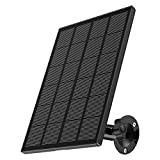 Solar Panel Compatible with  Zumimall Outdoor Wireless Camera GX1S/Q1PRO,Waterproof Solar Panel with 10ft Charging Cable, Continuous Power Supply for Security Camera (No Camera)