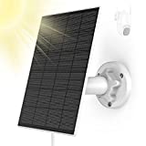 5W Solar Panel for Wireless Outdoor Security Camera, Waterproof Solar Panel with 6.56FT Charging Cable (No Camera), Continuous Power Supply for Wireless Solar Powered Cameras