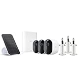 Arlo Pro 3, 3-Pack Wire-Free Security Camera System with Bonus Solar Panel and Outdoor Security Mounts