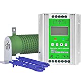 Pikasola 1400W 12/24v Battery Off Grid Controller Wind Turbine Solar Hybrid MPPT Charge Boost Controller with Unloader Suitable for 800w Wind Generator 600w Solar Panel System Controller