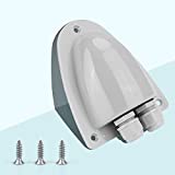 BougeRV Solar Weatherproof Double Cable Entry Gland, Cable Through RV roof Solar Junction Box abs Entry housing for 14AWG to 10AWG Solar Cables for Solar Project on RV, Campervan, Boat, Van（Gray）