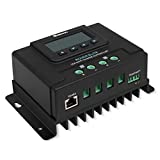 Renogy Solar Charge Controller 12V/24V Auto MPPT with LCD Backlit Display w/Temp Sensor Fit for Gel Sealed Flooded and Lithium Battery, Rover Elite 20A