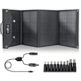 ROCKPALS SP003 100W Foldable Solar Panel for Solar Generator and USB Devices,Compatible with Jackery/FlashFish/Anker/Goal Zero Power Station, Portable Solar Panel for Outdoor Camping, Travel Trailer