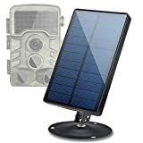 Trail Camera Solar Panel，12V/1A 6V/2A with Build-in 5200mAH Rechargeable Lithium Battery , Waterproof IP56 Compatible with Hunting Game Cameras