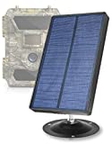 CREATIVE XP 2021 Trail Camera Solar Panel Kit - Waterproof 9V Solar Charger with 2400 mAh Rechargeable Lithium Battery - Outdoor Power for All Hunting Cameras