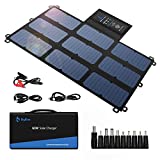 [Upgraded] 63W SunPower Solar Panel, BigBlue Portable Solar Charger for Camping(Fast Charge USB+19V/3A DC+ PD 27W USB-C), Compatible with Jackery/FlashFish/NEXPOW Power Station, Cellphones, Tablets