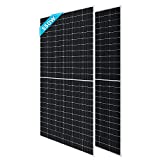 Renogy 2PCS Solar Panel Kit 550 Watts 12/24 Volts Monocrystalline High-Efficiency Module PV Power Charger Supplies for Rooftop Charging Station Farm Yacht and Other Off-Grid Applications, 550W