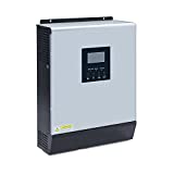 Y&H 3KVA Hybrid Solar Inverter DC24V to AC230V Off Grid Pure Sine Wave Inverter Built in 50A PWM Solar Controller,Support Utility/Generator/Solar Energy Charge