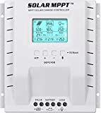 OOYCYOO MPPT Charge Controller 40 amp, 12V 24V Auto 40A Solar Panel Charge Regulator, Max 100V Input with LCD Display for Lead-Acid Sealed Gel AGM Flooded Lithium Battery (MPPT-40A)