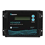 Renogy Voyager 10A 12V/24V PWM Waterproof Solar Charge Controller w/ LCD Display for AGM, Gel, Flooded and Lithium Battery, Used in RVs, Trailers, Boats, Yachts, Voyager 10A
