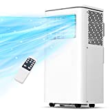 Portable Air Conditioner, 10,000 BTU Portable AC Unit with Dehumidifier, Fan, Remote Control, 24H Timer, Freestanding Air conditioner for Cooling 300~350 Sq Ft Rooms, Window Venting Kit Included, Low Noise, White