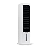 NewAir Frigidaire 2-in-1 Evaporative Air Cooler and Tower Fan, Cools up to 215 sq. | Energy Efficient Slim Cooling Fan with Removable Water Tank, 3 Fan Speeds, and Automatic Oscillation FEC450WH00
